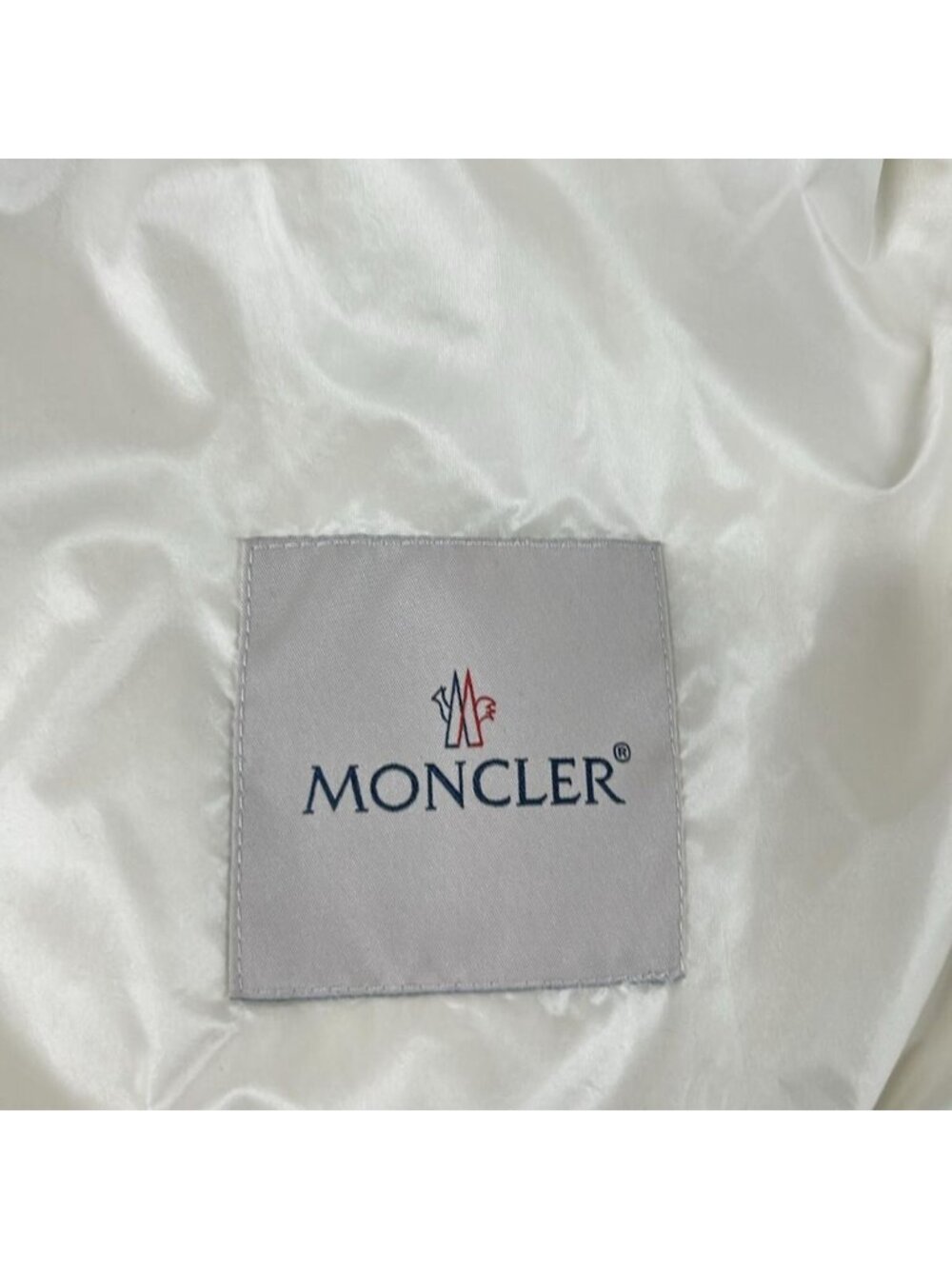 ★SOLD★ Moncler Down Jacket 00 XS Paquis White Black Long Sleeve Quilted - Picture 3 of 12
